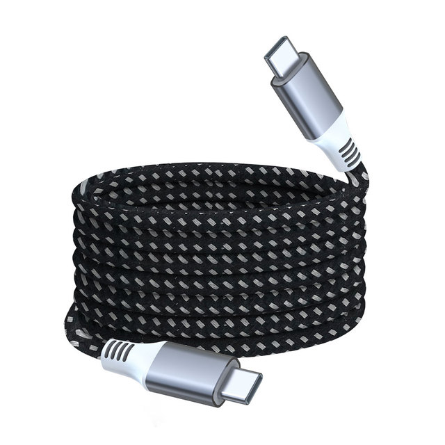 Magnetic USB C Charging Cable 60W Nylon Braided Type c to Type c Cable 3A Fast Charging 480Mbps Fast Transmission Data Cable