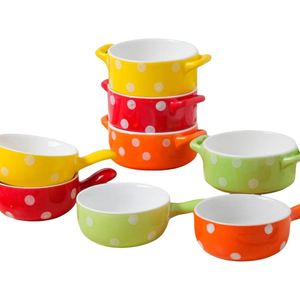 Vente en gros Nouveau design Mini bol en céramique émaillée colorée pour la cuisson, plat à collation, bol à pudding pour four, idéal pour la pâtisserie maison - Product Image 3