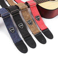 Sangle de guitare réglable élargissement épaississement Denim coton ceintures de guitare pour guitare électrique basse sangle universelle