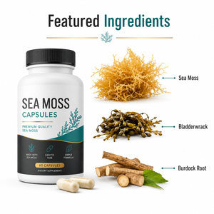 OEM Etiqueta Privada Himalayan Shilajit Energy Boost 100% Lrish Sea Moss Black Seed Ashwagandha Sea Moss Cápsulas para la salud - Product Image 3