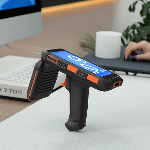 C6100 IP65 5.5 Inch Android 13.0 2D Barcode Scanner with Long Range UHF RFID Reader 4/64GB 13.56MHz NFC