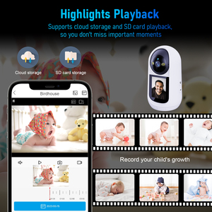 Tuya Smart Video Call 2MP Baby Monitor Camera avec 2.8 pouces Pan-Tilt 360 Viewing WiFi Camera Human AI Alarm Cry Sound Detection - Product Image 6