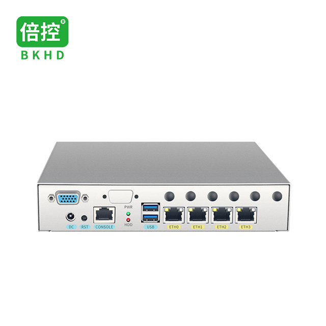 BKHD Celeron J4125 4LAN 2.5 Gigabit Ethernet Household Commercial Firewall Mini Router Expandable 4G 5G Module Pfsense OpenWRT