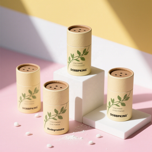 Empaquetado de tubo de condimento de polvo seco de papel Kraft Premium biodegradable impreso personalizado con parte superior de coctelera - Product Image 2