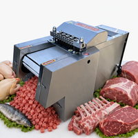 Machine industrielle de découpe de viande de porc et de poulet, machine commerciale de découpe de viande congelée en cubes, coupe-viande automatique, machine à trancher la viande