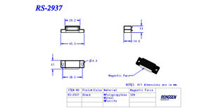Stabile kunden spezifische magnetische Tür verriegelung Beliebtes Kunststoff metall für Küchenschrank-Hotel-und Wohnzimmer anwendungen - Product Image 4