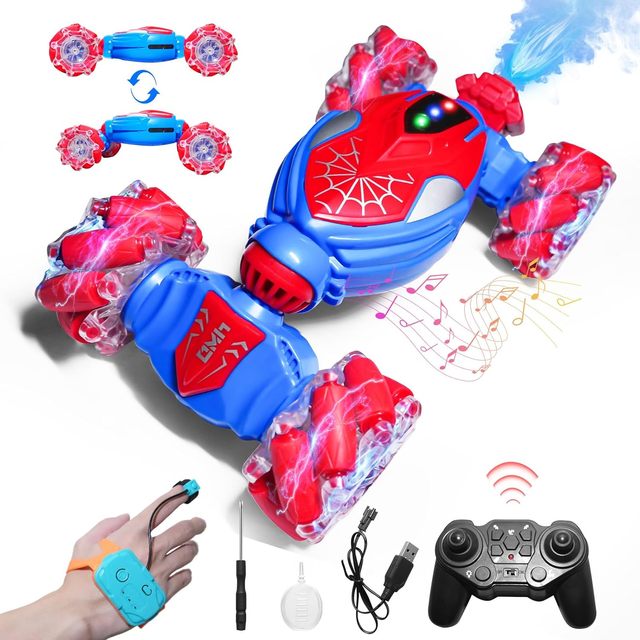 2.4G 6-Channel Remote Control Racing Car Electric RC Drift Cars with 50M Range Kid's Gift Spider Including USB Cable