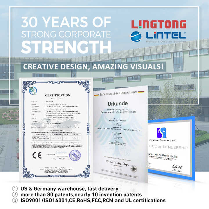 Lintel Double Sided Advertising 10s Assembly Folding Pop Up Led Light ...