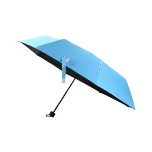 Harga Murah kustom perjalanan manual cetak logo wanita naungan portabel matahari wanita dilipat 3 lipat payung untuk hujan