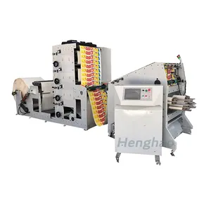 Paper cup flexo printing and punching machine