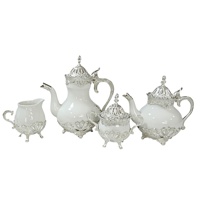 Décorations de table pour cadeaux de mariage, pot à sucre en zinc, pot à épices en métal argenté pour restaurant