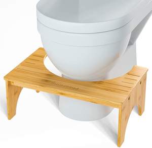 Taburete de bambú para excrementos de baño, para adultos y niños, de 7 pulgadas de altura, para aliviar la presión sanguínea - Product Image 6