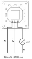 Interruptor con Sensor de Movimiento PIR Estándar del Reino Unido, Sensor de Luz con Retardo de Tiempo para Montaje en Pared, para Automatización de Iluminación y Ahorro de Energía