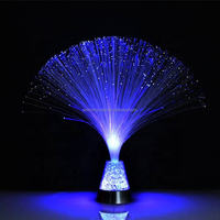 Twinkle Star RGB LED Glasfaser-Lampe Farbenfrohe Starburst Kristall-Tischlampe USB Starburst USB LED Glasfaser-Nachtlampe