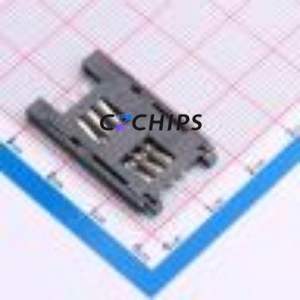 SIM-011B-P6 SIM Card Connector SMD,P=1.27mm Connector Flip Cover Type Mini SIM Card Card Holder 2.5mm - Product Image 2