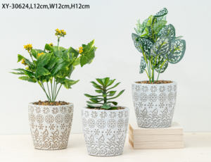 植木鉢カスタマイズセメントプランター屋外植木鉢家庭用庭装飾用セメント装飾モダンサポート - Product Image 3