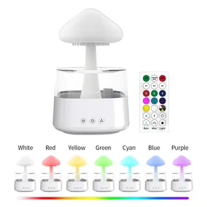 Humidificador difusor de aroma para dormitorio, difusor de aroma de luz nocturna, con forma de seta eléctrica, USB, color blanco, original, marca OEM