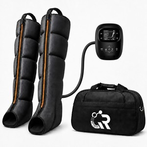 Masseur de jambes à compression d'air, bottes de récupération à 5 chambres, écran LCD 3500mAh, 8 niveaux de pression, 6 modes - Product Image 1
