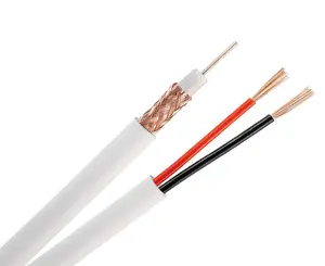Coaxial Cable RG59 with 2 Cores Power cable Siamese Cable for CCTV Security Camera