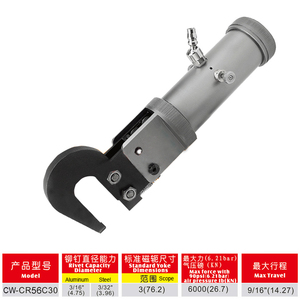 مسدس برشمة هوائي محمول CR56C30 من تايوان، يستخدم أدوات برشمة هوائية يدوية من Pneuforce - Product Image 4