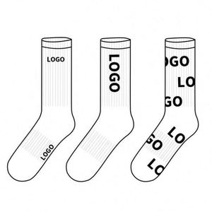 Chaussettes de sport promotionnelles de qualité supérieure, personnalisées, unisexes, avec impression sérigraphique, logo de votre marque - Product Image 3
