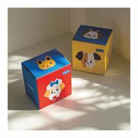 Boîte de baskets en papier d'impression pliable noire d'usine en Chine