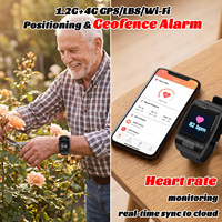 Montre connectée GPS pour personnes âgées VL12S, avec carte SIM, positionnement, IP67, batterie 900 mAh, bouton SOS, alarme, appel bidirectionnel, surveillance de la fréquence cardiaque