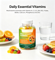 Gummies à Marque Blanche OEM Multivitamines pour le Bien-être Quotidien et le Soutien Immunitaire