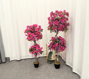 JWT3756 Decoración de la boda Buganvillas artificiales Flores de plástico táctiles en macetas para plantas artificiales - Product Image 3