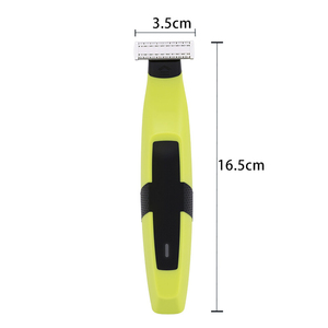 Recortadora de vello corporal eléctrica lavable de una sola cuchilla para hombres, depiladora, afeitadora, kit de aseo corporal y de barba - Product Image 6