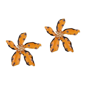Venta caliente Maple Leaf Green Stamens Love Sun Pendientes de moda ecológicos - Product Image 3