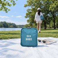 Sac fourre-tout pliable en plastique recyclé RPET, organisateur de voyage écologique, sac de voyage réutilisable durable