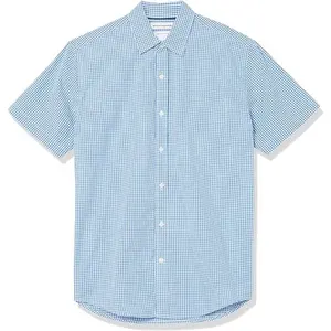 Best Price Wholesale Custom Plus Size Men's fashion plaid Short-Sleeve Shirt New Fashion Best Quality Oxford Shirt