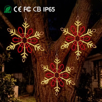 2D Motif Light Snowflake Decoraciones navideñas inteligentes IP65 Hogar Boda Paisaje Decoración para Halloween Navidad Año Nuevo