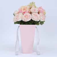 Boîtes d'emballage pour fleurs fraîches, design gratuit, boîte cadeau de luxe, boîtes d'emballage en papier pour roses, emballage pour bouquets avec ruban