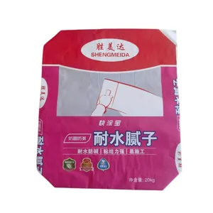Multi Wall Paper Waterproof Cement Bags 20kg with Adhesive