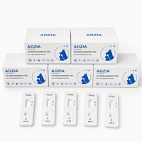Kit de diagnostic vétérinaire rapide ADZIA pour le coronavirus félin (CoV Ag), certifié CE Classe I, échantillon fécal, 10 tests, résultat en 10 minutes