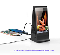 Lecteur de table numérique avec batterie détachable de 23200 mAh, affichage de menu de table, publicité pour restaurant