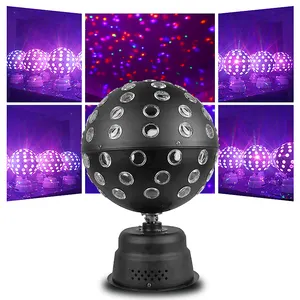 Shtx 9 Kleuren Grote Kristallen Magische Bal Voor Podium Disco Ktv Home Nachtclub Led Rgbw Roterende Party Lights Stroboscoop Beam Moving Head