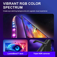 Luz Ambiental RGBIC para TV, Sincronización con Pantalla de PC, Sincronización de Juegos y Música, Control por Aplicación/Control Remoto, Kit de Iluminación Ambiental Regulable