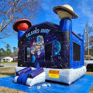 Château gonflable Galaxies <span class=keywords><strong>Away</strong></span> Space pour enfants, utilisation intérieure et extérieure, idéal pour les fêtes scolaires et les jeux en parc - Product Image 1
