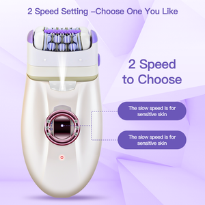 PRITECH <span class=keywords><strong>Meilleur</strong></span> Épilateur Électrique Lavable Rasoir Électrique Sans Fil pour Femmes Épilateur pour Jambes Aisselles Bikini Épilation du Corps - Product Image 5