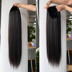 Perruque Lace Closure 5x5 Lisse en Cheveux Humains Brésiliens, 8-30 Pouces, Couleurs Blonde et Naturelle, 100% Cheveux Humains, Vente en Gros - Product Image 4