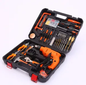 Hicen 116pcs Kit di utensili elettrici strumenti combinati manuali strumenti di riparazione per falegnameria da elettricista per uso domestico fai da te