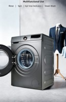 Lave-linge à chargement frontal 10 kg avec technologie Inverter, entièrement automatique, stérilisation à la vapeur, pour usage domestique et commercial