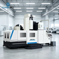 Fraiseuse à portique CNC GMC1613 à base intégrée haute rigidité pour la fabrication de brides et de pièces structurelles pour l'énergie éolienne