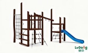 Série de jeux en bois pour parcs et projets touristiques, équipements de jeux en bois massif, longue durée de vie et faibles coûts d'entretien - Product Image 4