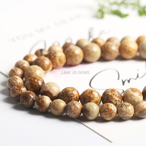 <span class=keywords><strong>Perles</strong></span> rondes <span class=keywords><strong>en</strong></span> jaspe naturel facetté, lisses/mates, <span class=keywords><strong>de</strong></span> 4 à 12 mm, pour la fabrication <span class=keywords><strong>de</strong></span> bijoux - Product Image 4