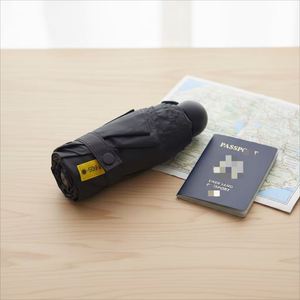 Mini Paraguas de Bolsillo Manual Plegable en 5 Secciones con Varillas de Aleación, Logotipo Personalizado, Doble Uso, Protección UV con Revestimiento Negro contra Sol y Lluvia - Product Image 4