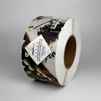 Étiquettes de boissons personnalisées en PVC imperméables, autocollantes double face, pour bouteilles de jus, à usage industriel et commandes sur mesure